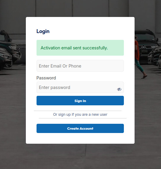 Screenshot for التحقق عبر رابط التفعيل / Email Activation