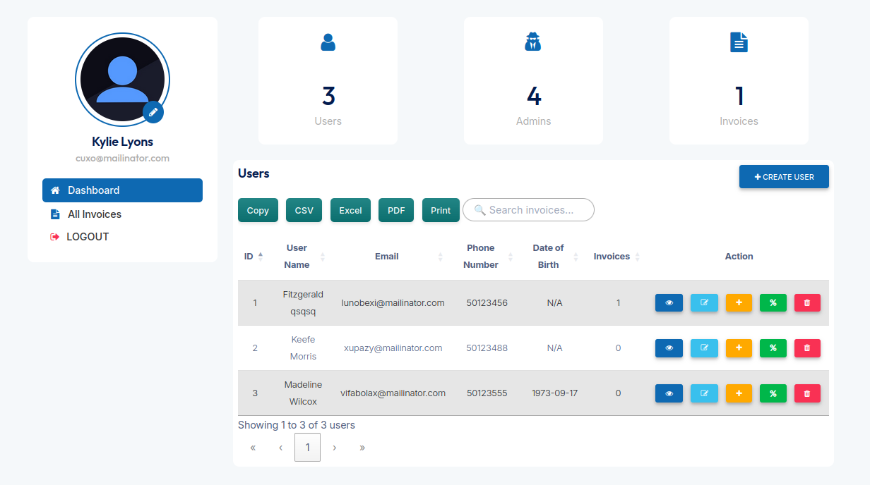 Screenshot for لوحة تحكم المشرف / Admin Dashboard